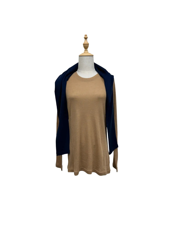 Long Sleeved Crew Neck Top 180gsm (Rib)