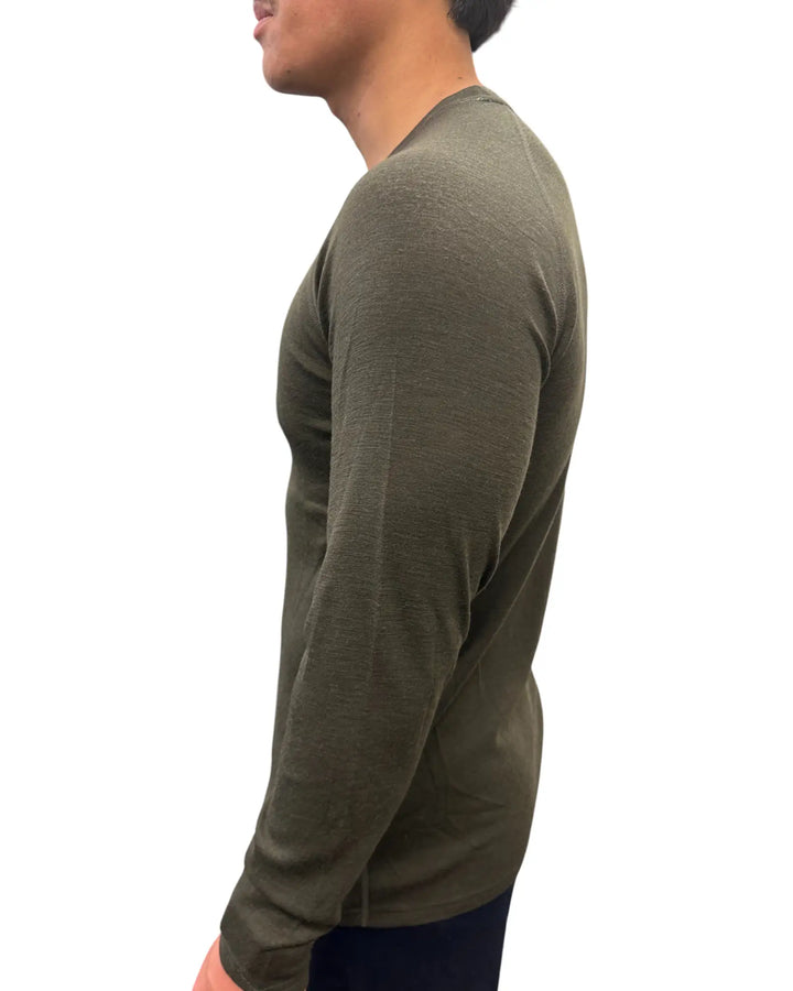 Long Sleeved Crew Neck Top 180g(Rib)