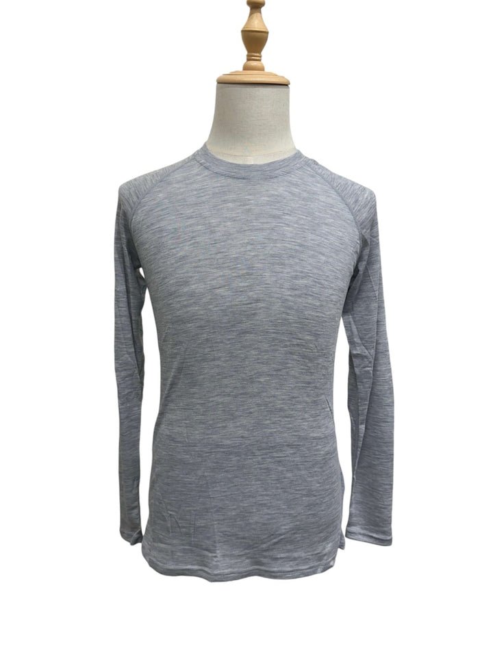 Long Sleeved Crew Neck Top 180g(Rib)