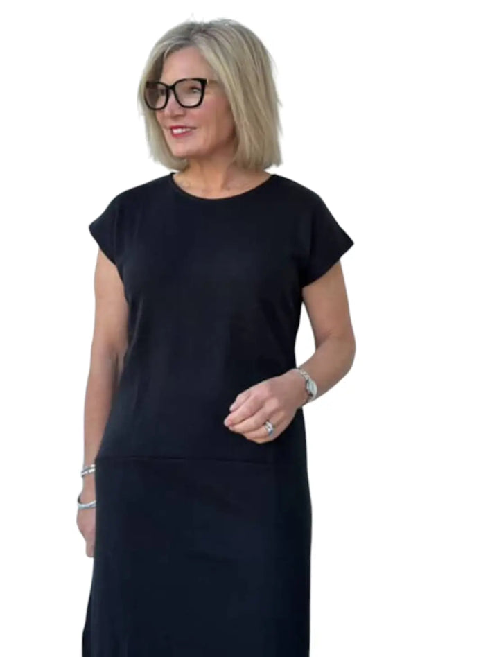 Short Sleeve Midi Dress