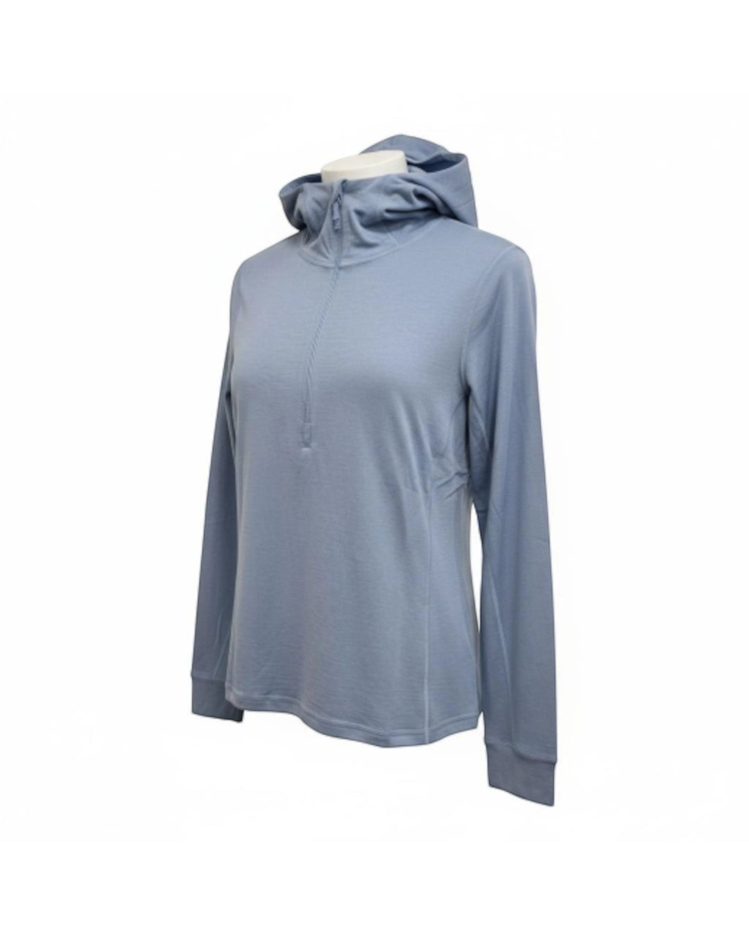 Womens Merino LS Zip Neck Hoody