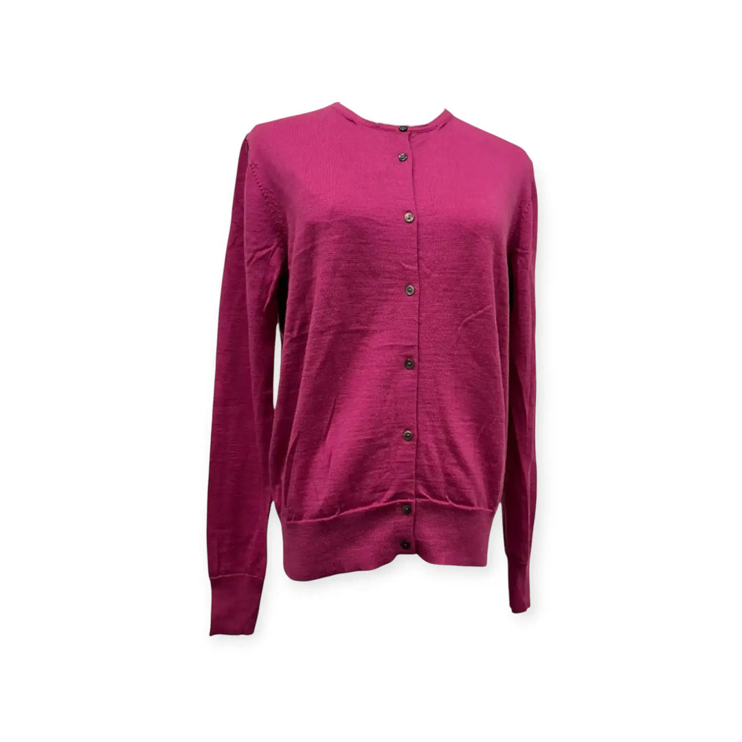 Fine knit cardigan-Rose Pink