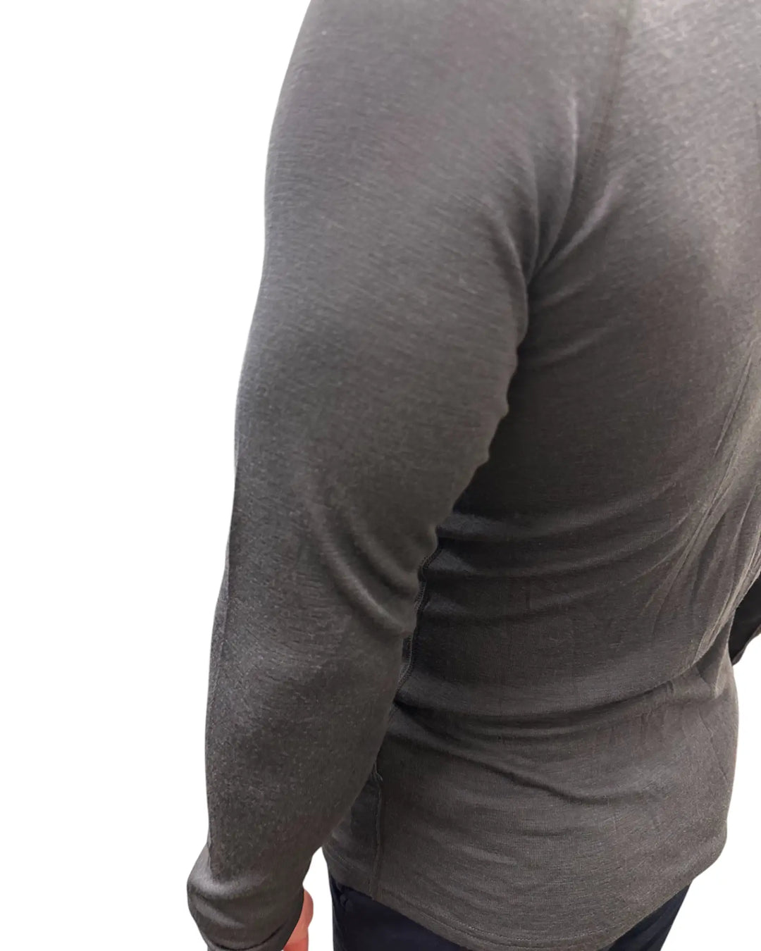 Long Sleeved Crew Neck Top 200g(Rib)