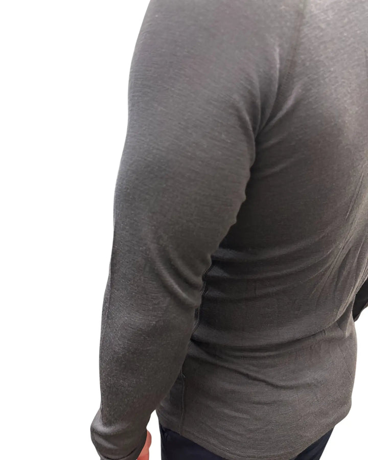 Long Sleeved Crew Neck Top 200g(Rib)