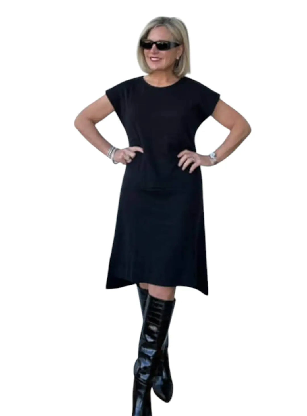 Short Sleeve Midi Dress
