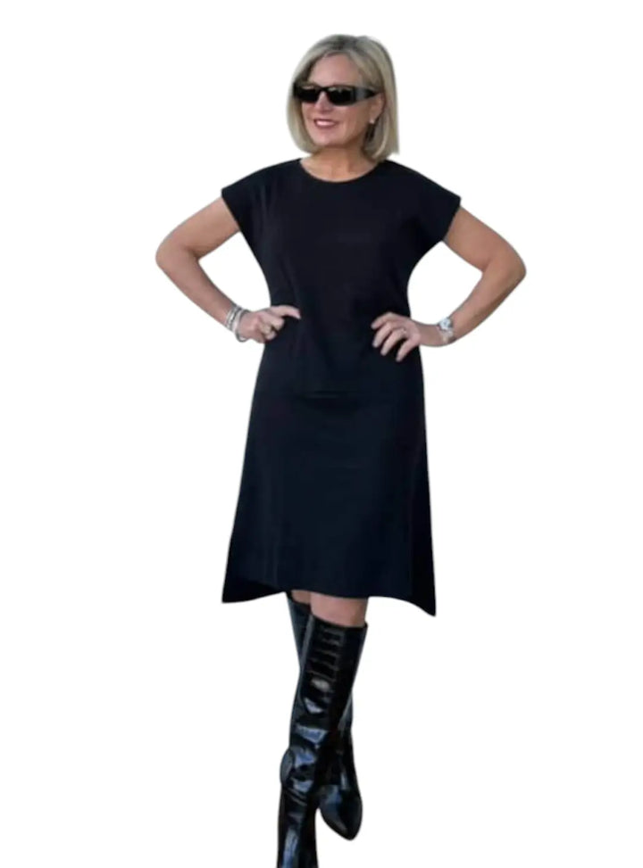Short Sleeve Midi Dress