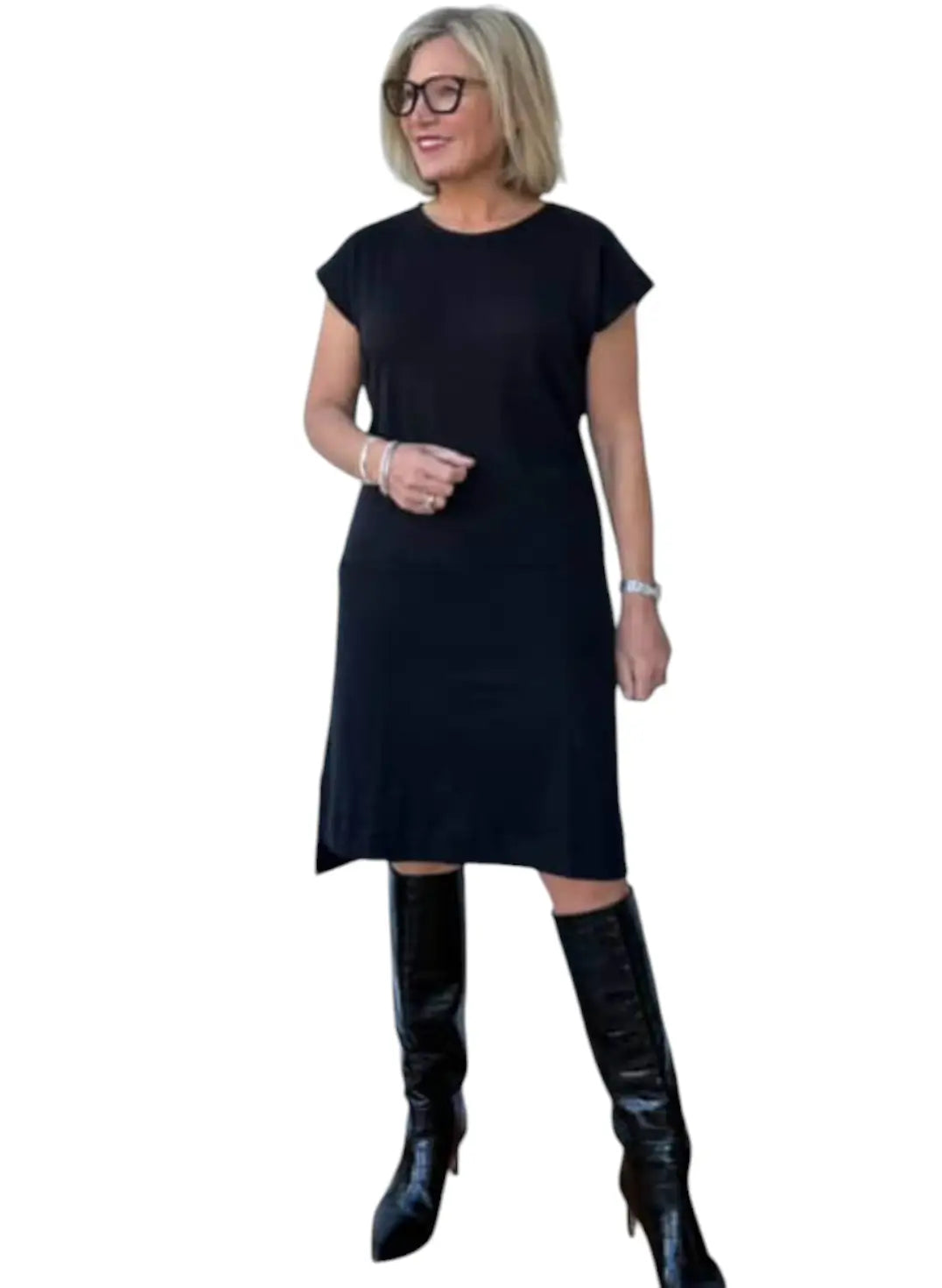 Short Sleeve Midi Dress