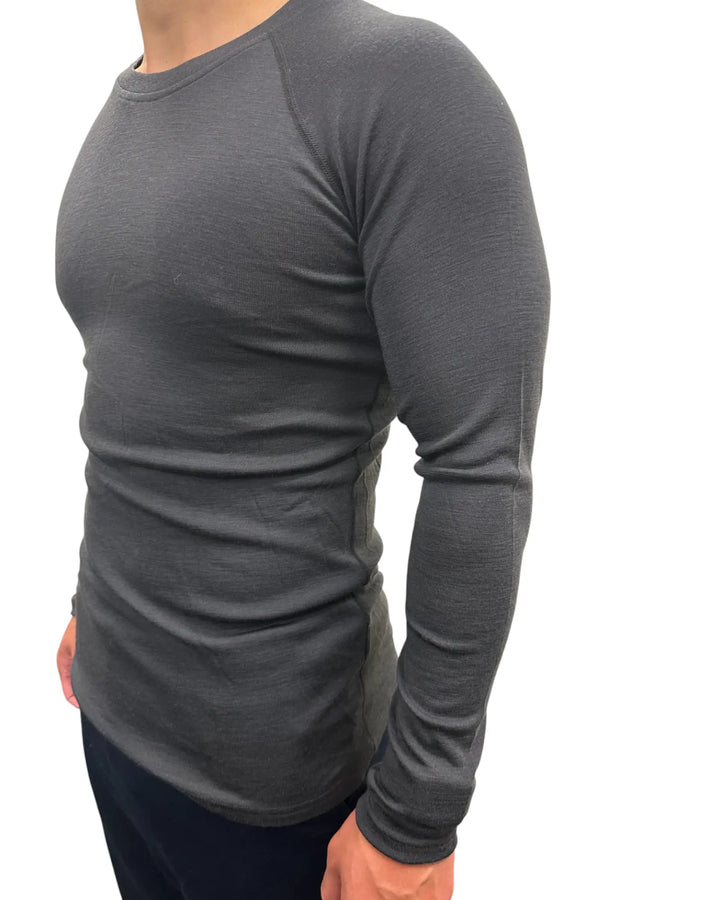 Long Sleeved Crew Neck Top 200g(Rib)