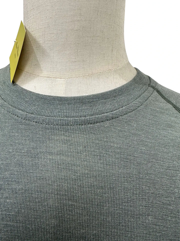 Long Sleeved Crew Neck Top 180g(Rib)