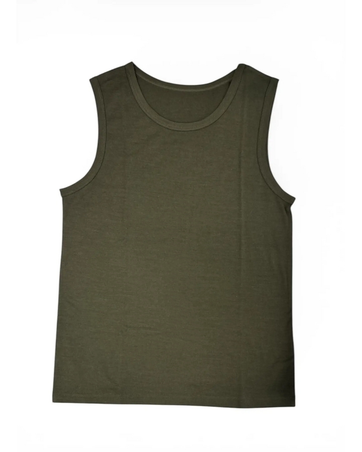 Sleeveless Crew Neck Top