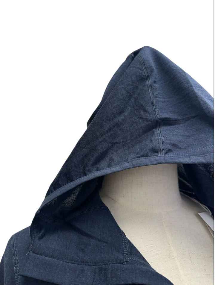 Womens Merino LS Zip Neck Hoody