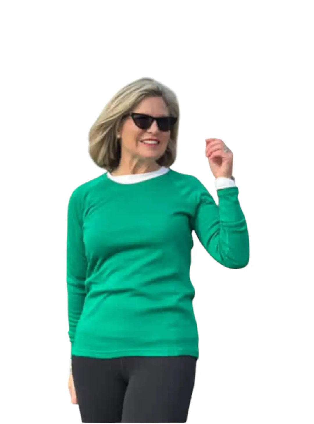 Long Sleeved Crew Neck Top 230g(Rib)
