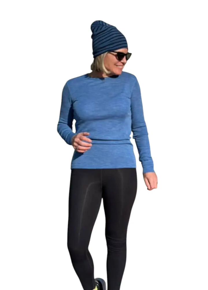 Long Sleeved Crew Neck Top 230g(Rib)