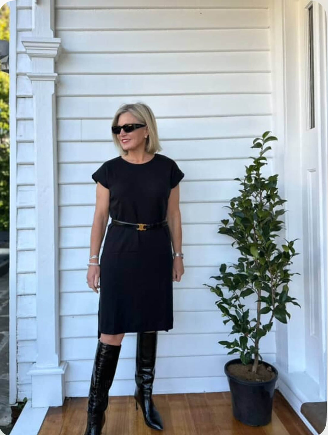 Short Sleeve Midi Dress