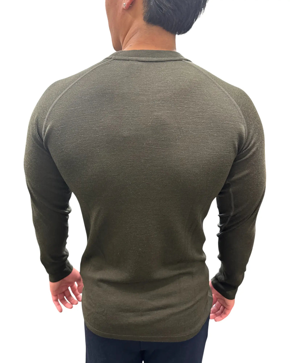 Long Sleeved Crew Neck Top 180g(Rib)