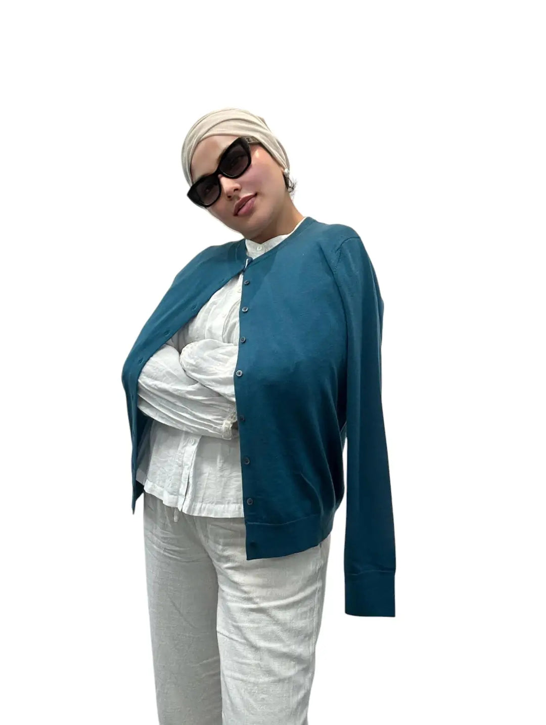 Fine knit cardigan