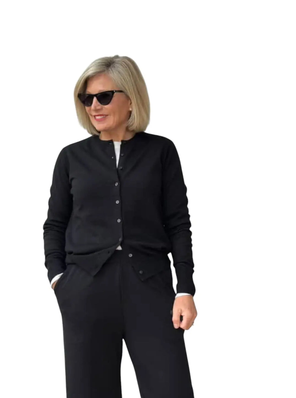 Fine knit cardigan