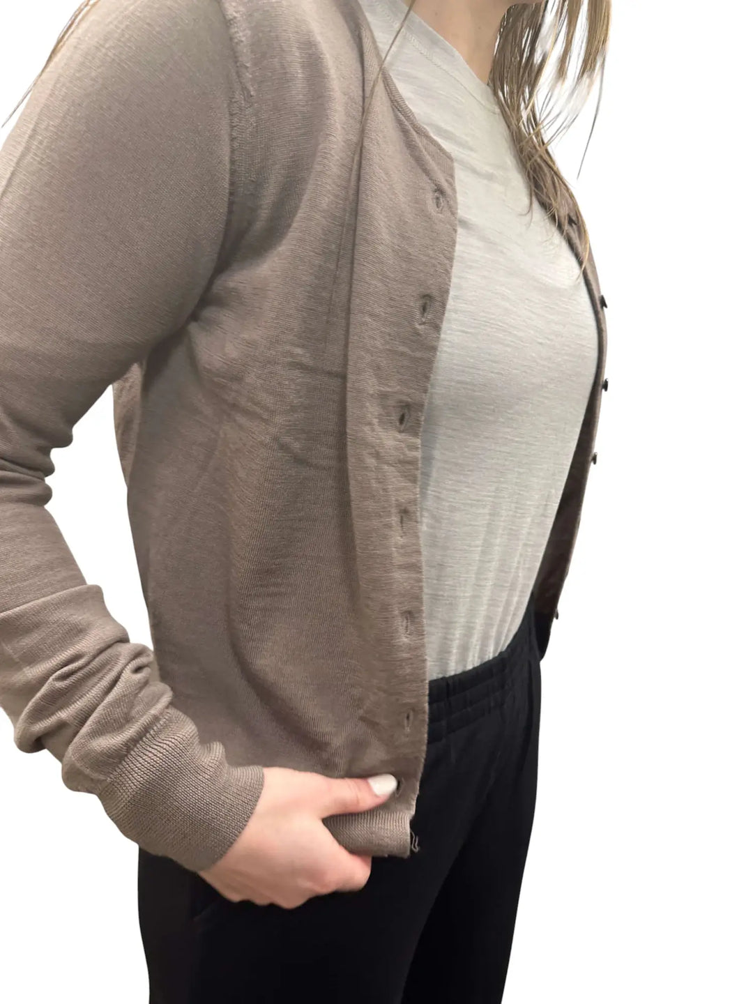 Fine knit cardigan