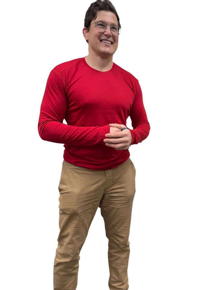 Long Sleeved Crew Neck Top 180g