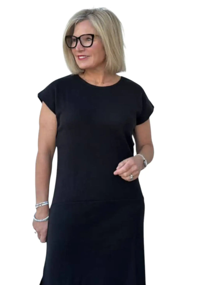 Short Sleeve Midi Dress