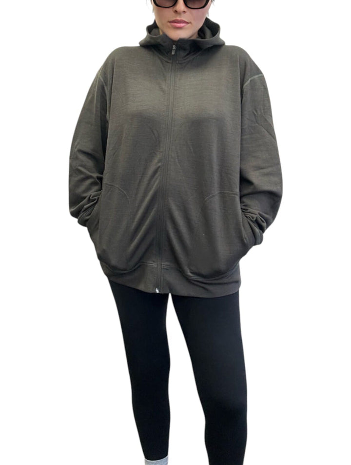 100% Wool Hoody Jacket 280gsm
