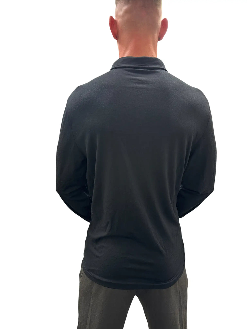 Collared Polo Top- Long Sleeve