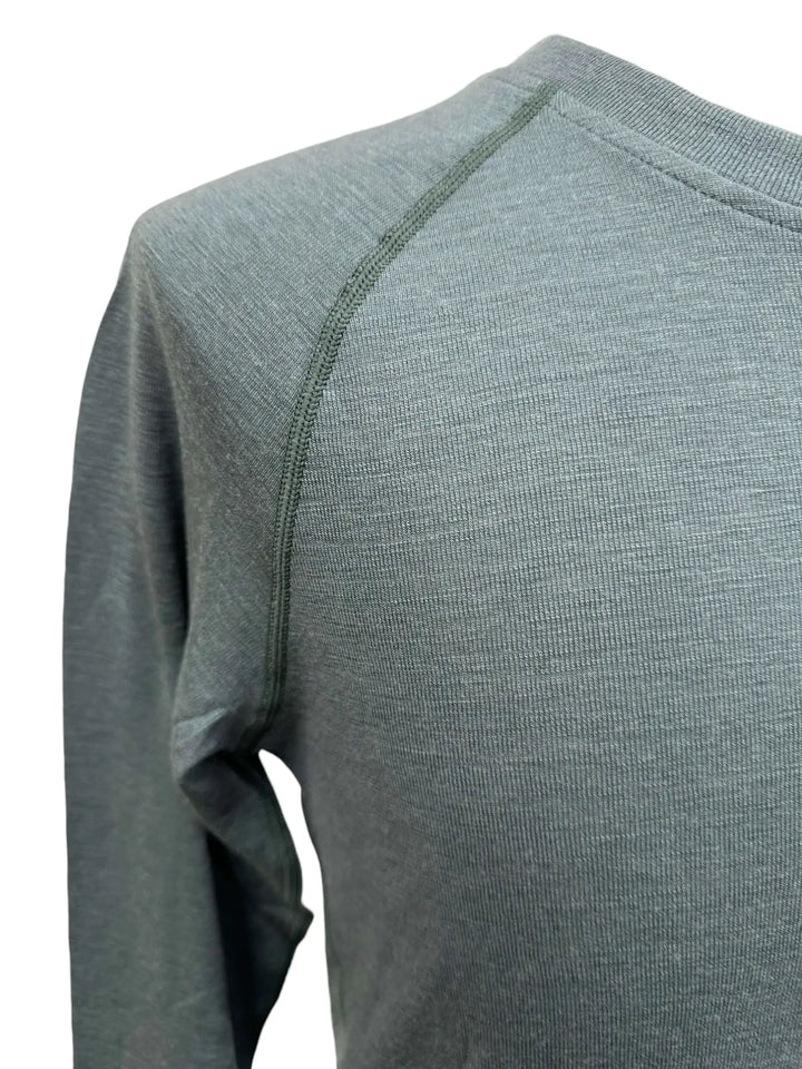 Long Sleeved Crew Neck Top 180g(Rib)