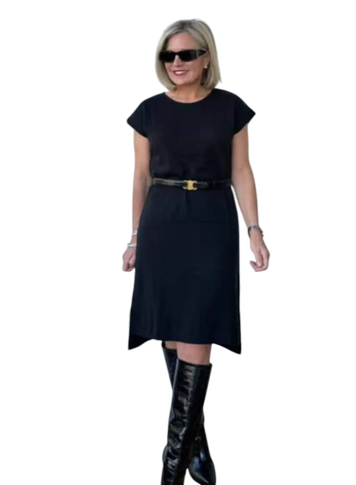 Short Sleeve Midi Dress