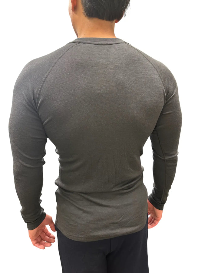 Long Sleeved Crew Neck Top 200g(Rib)