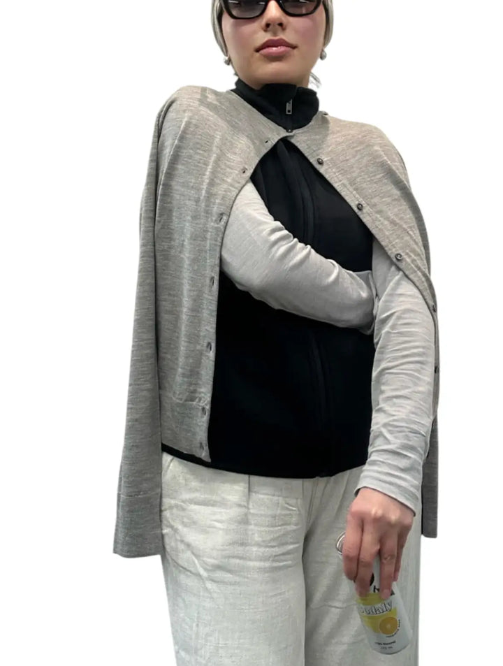 Fine knit cardigan
