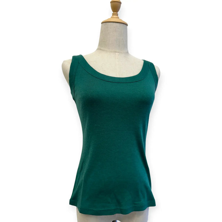 Sleeveless Scoop Top - Rib