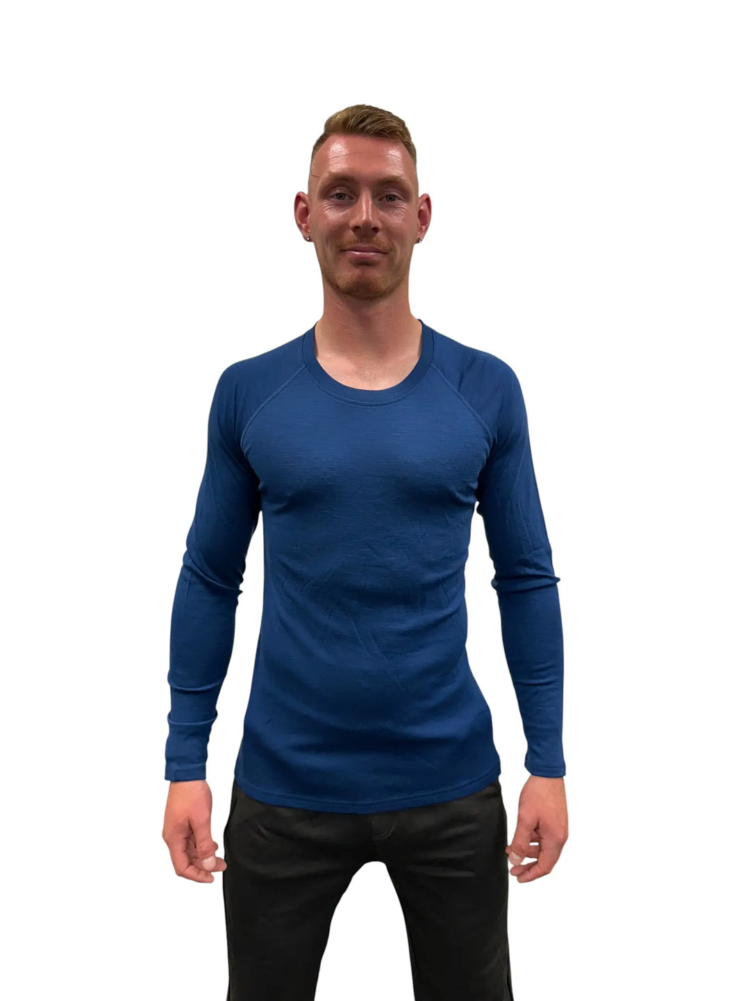 Long Sleeved Crew Neck Top 180g(Rib)