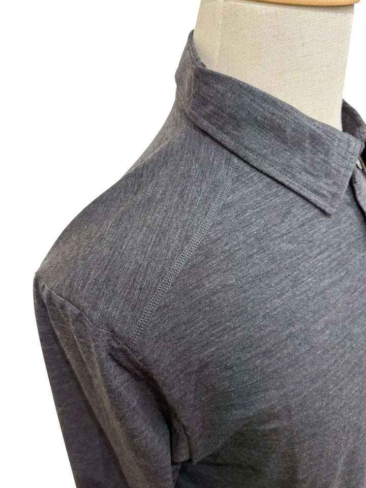 Collared Polo Top- Long Sleeve