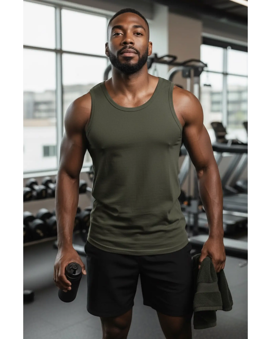 Sleeveless Crew Neck Top