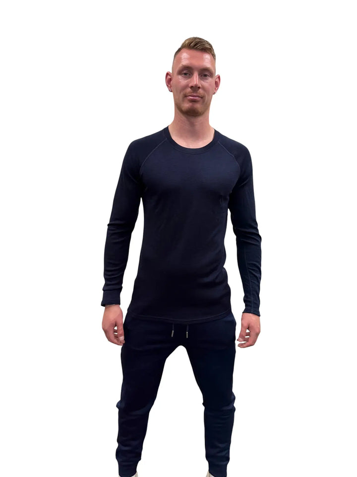 Long Sleeved Crew Neck Top 230g(Rib)