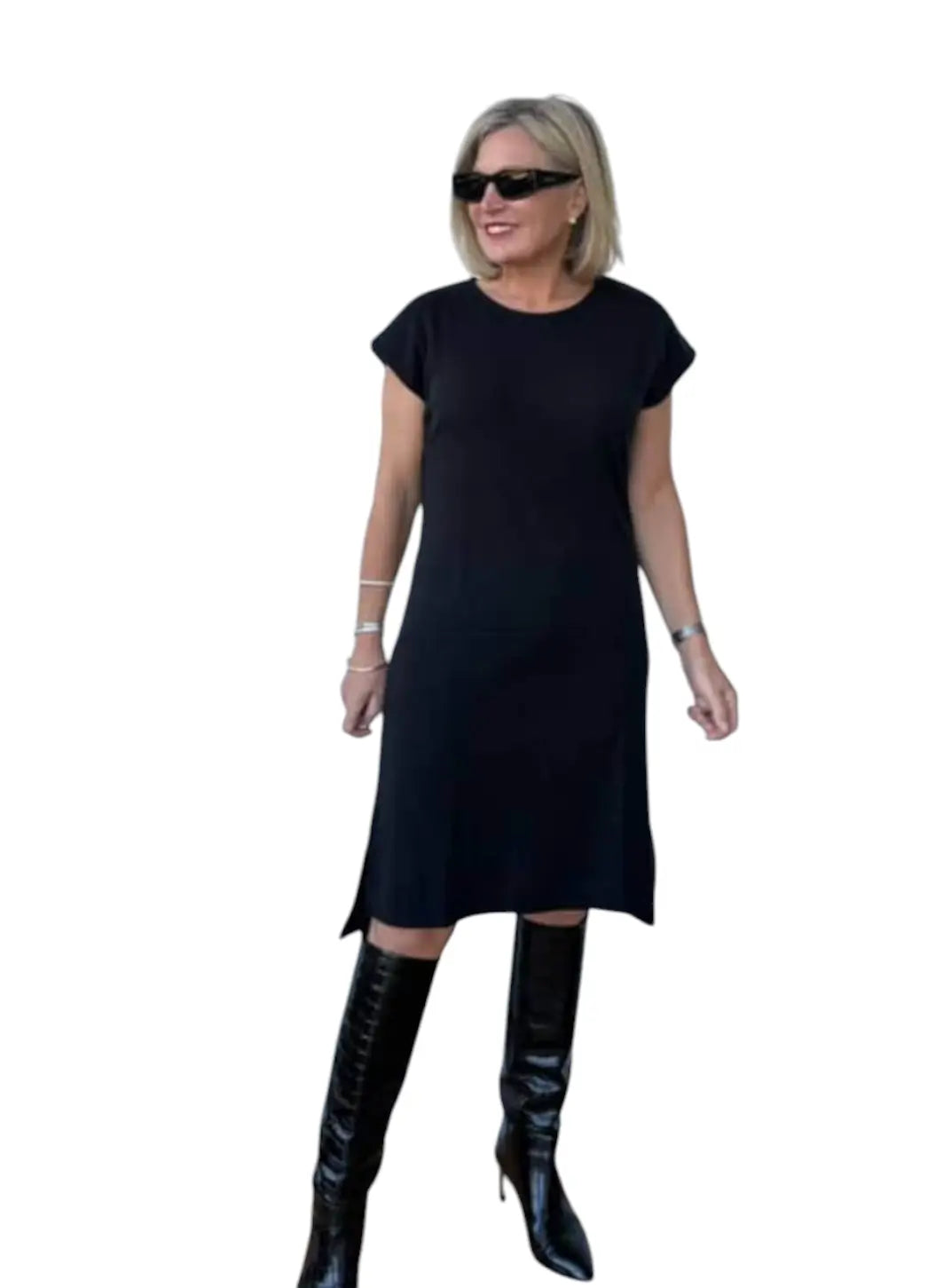 Short Sleeve Midi Dress