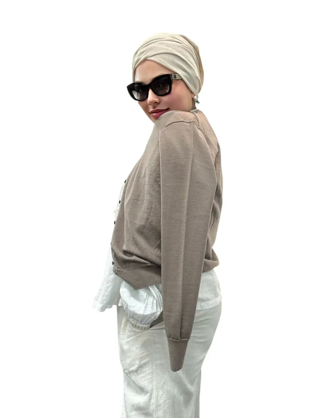 Fine knit cardigan