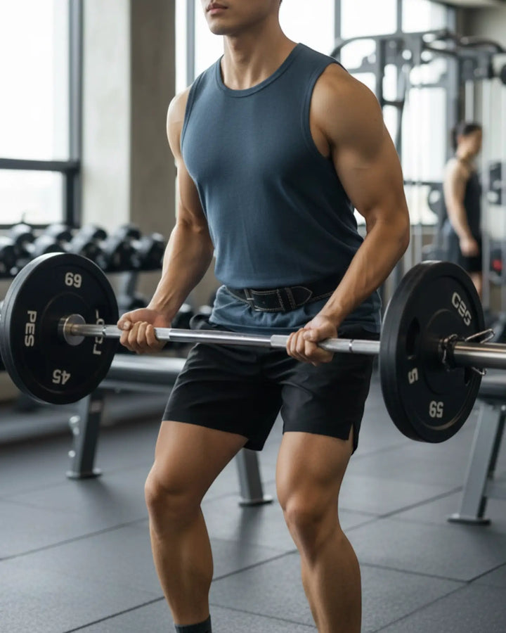 Sleeveless Crew Neck Top