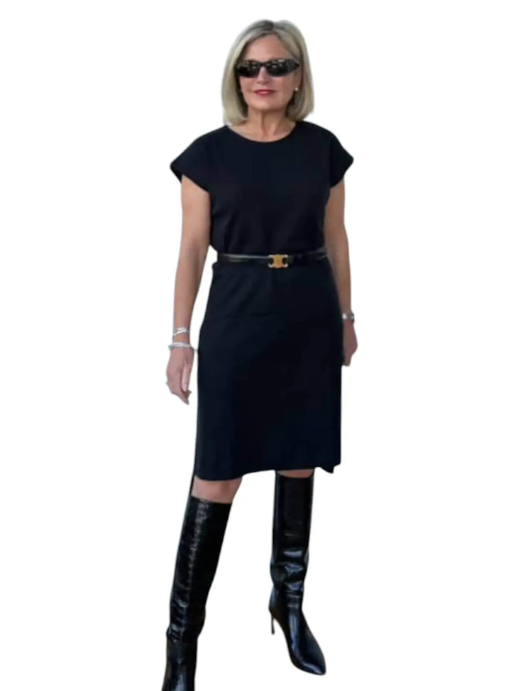 Short Sleeve Midi Dress