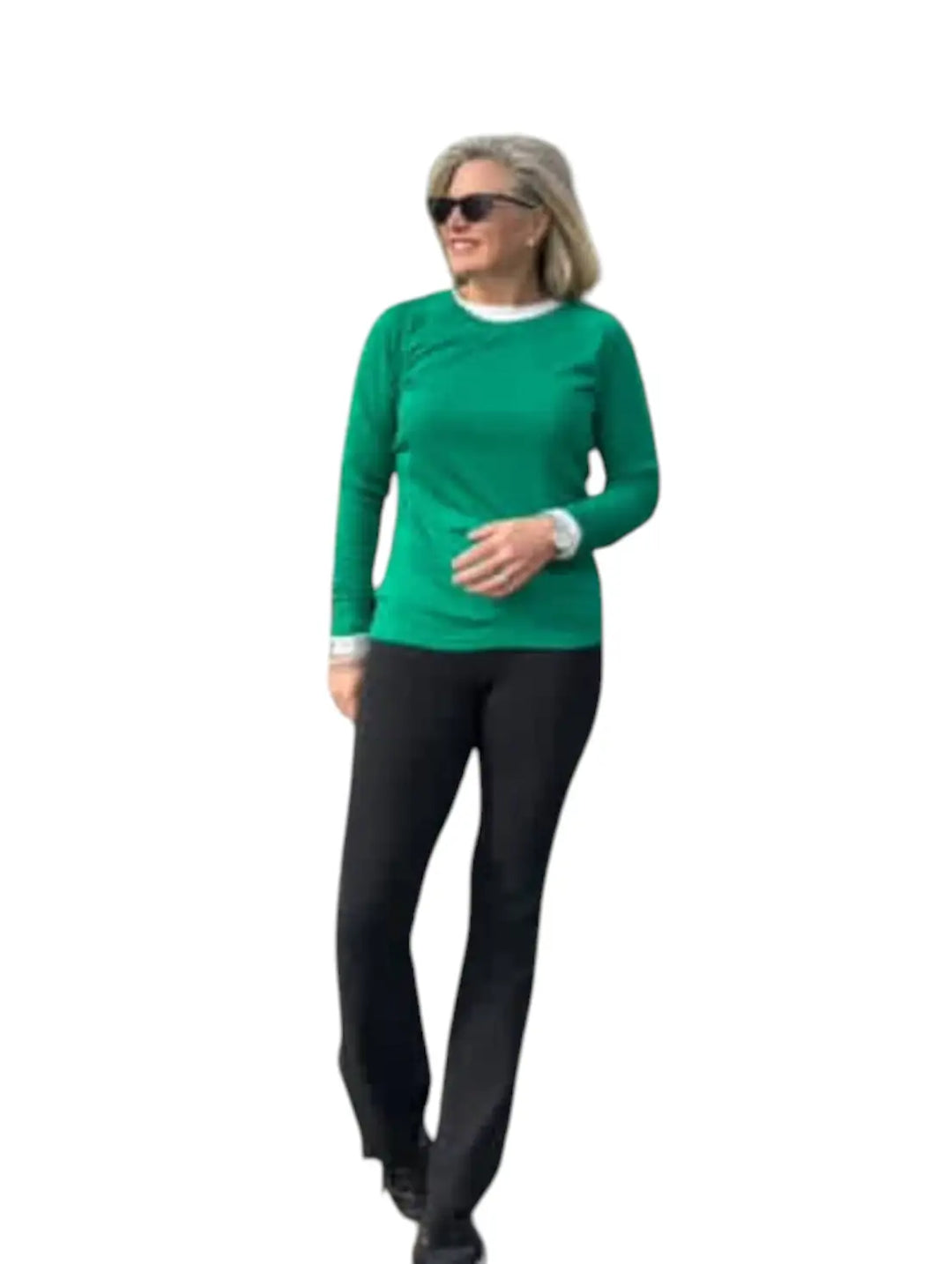 Long Sleeved Crew Neck Top 230g(Rib)