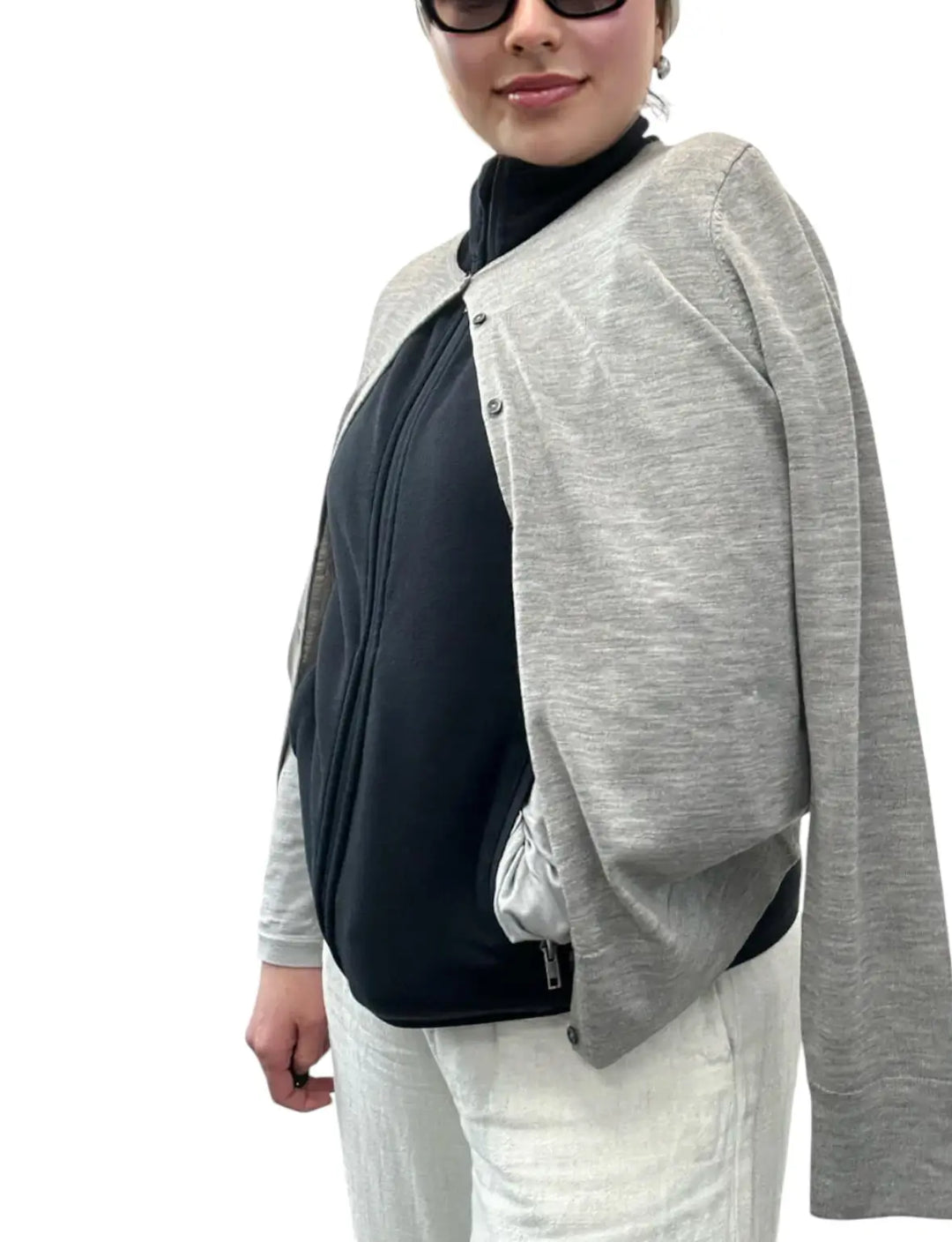 Fine knit cardigan
