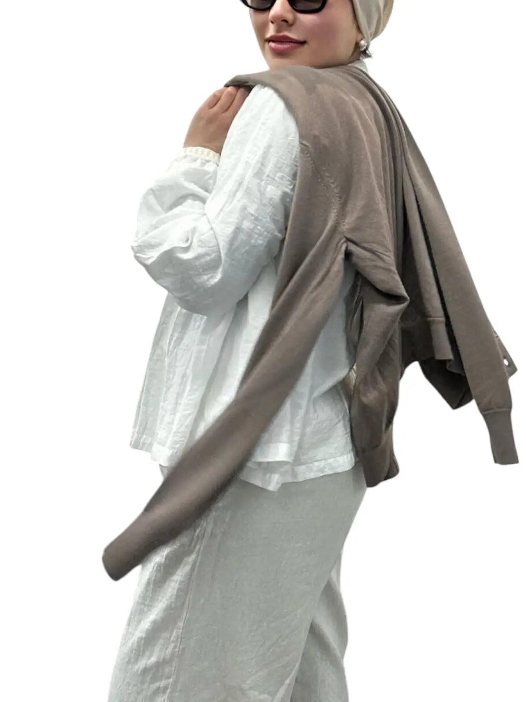 Fine knit cardigan