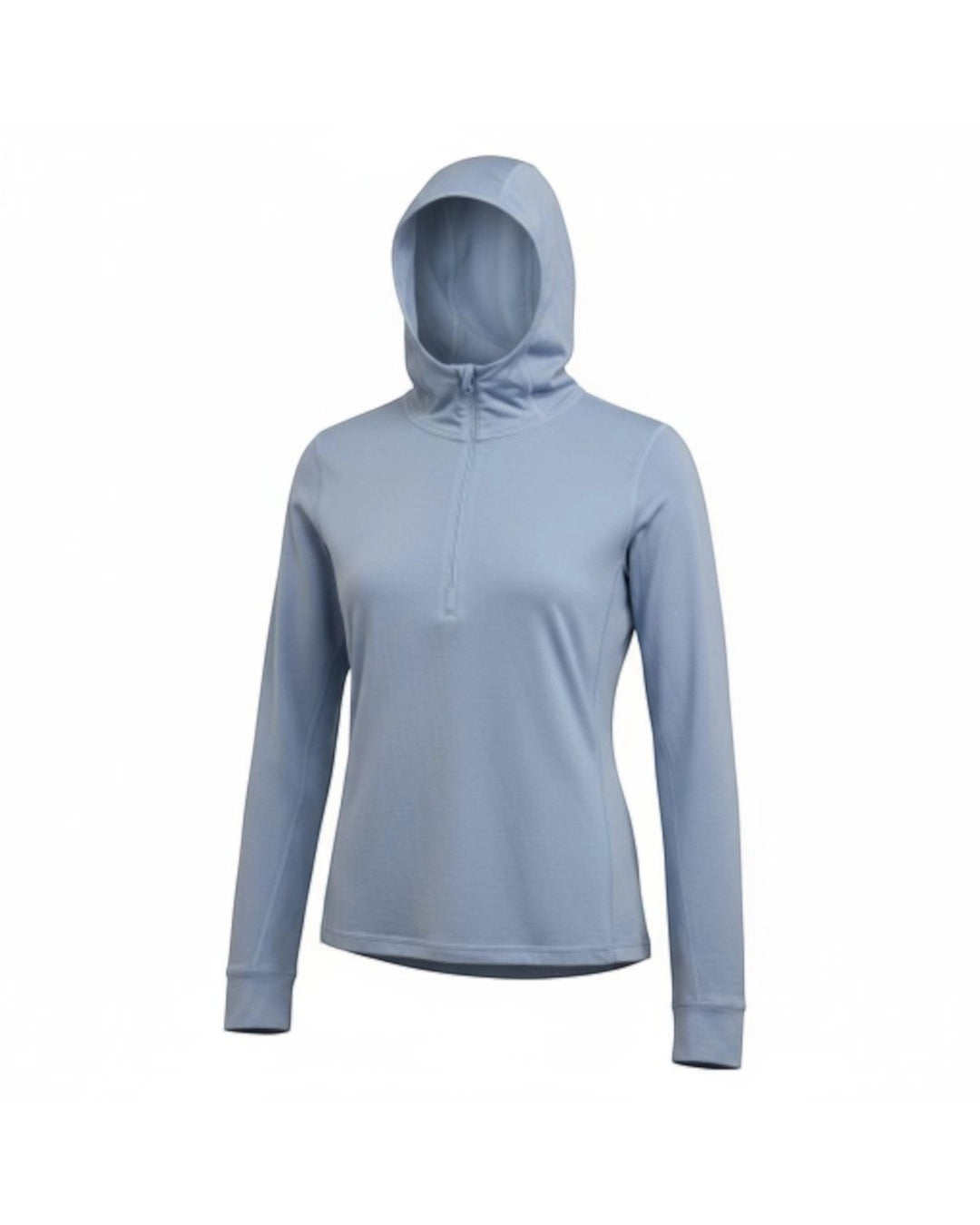 Womens Merino LS Zip Neck Hoody