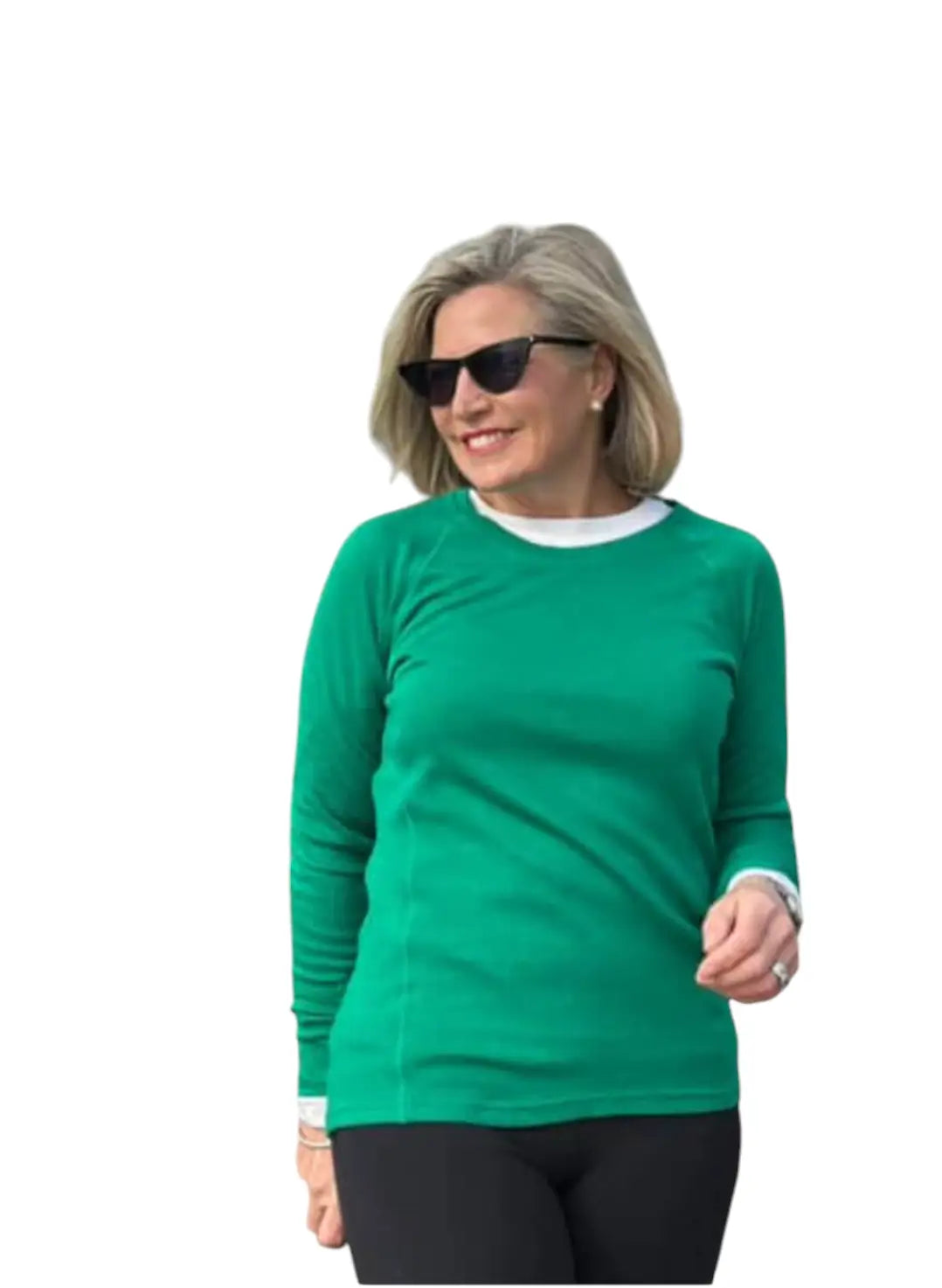 Long Sleeved Crew Neck Top 230g(Rib)