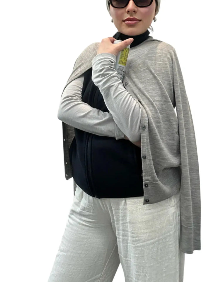 Fine knit cardigan