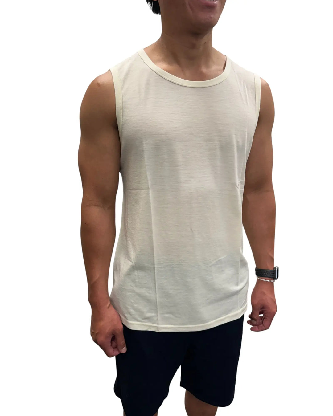 Sleeveless Crew Neck Top
