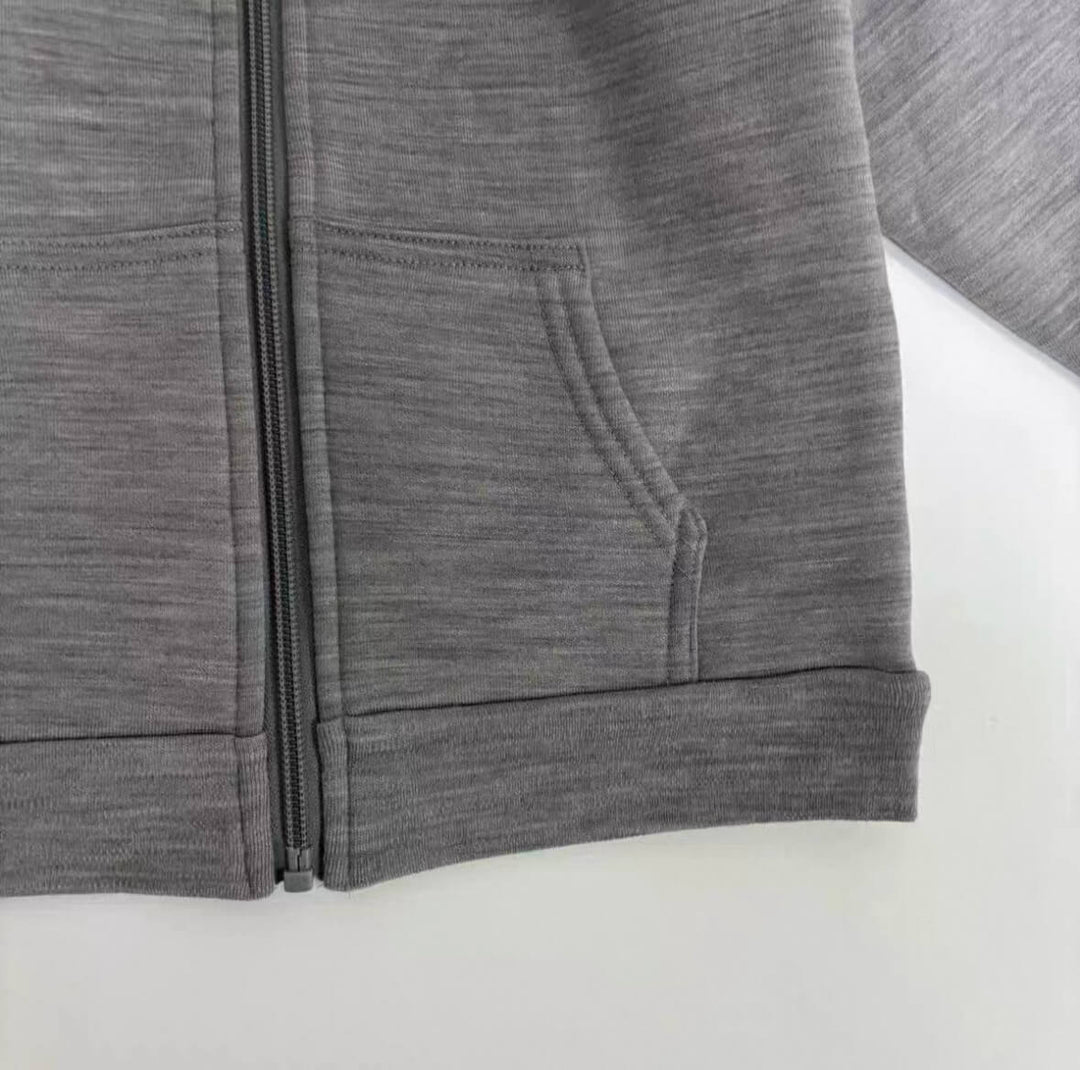 100% Merino Fleece Zip Hoody Jacket 300g
