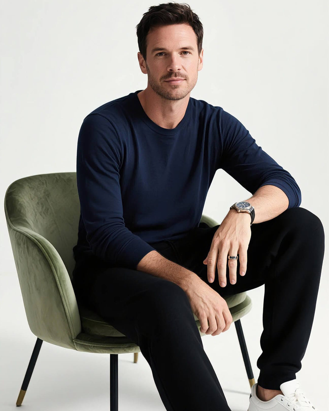 Long Sleeved Crew Neck Top 240g