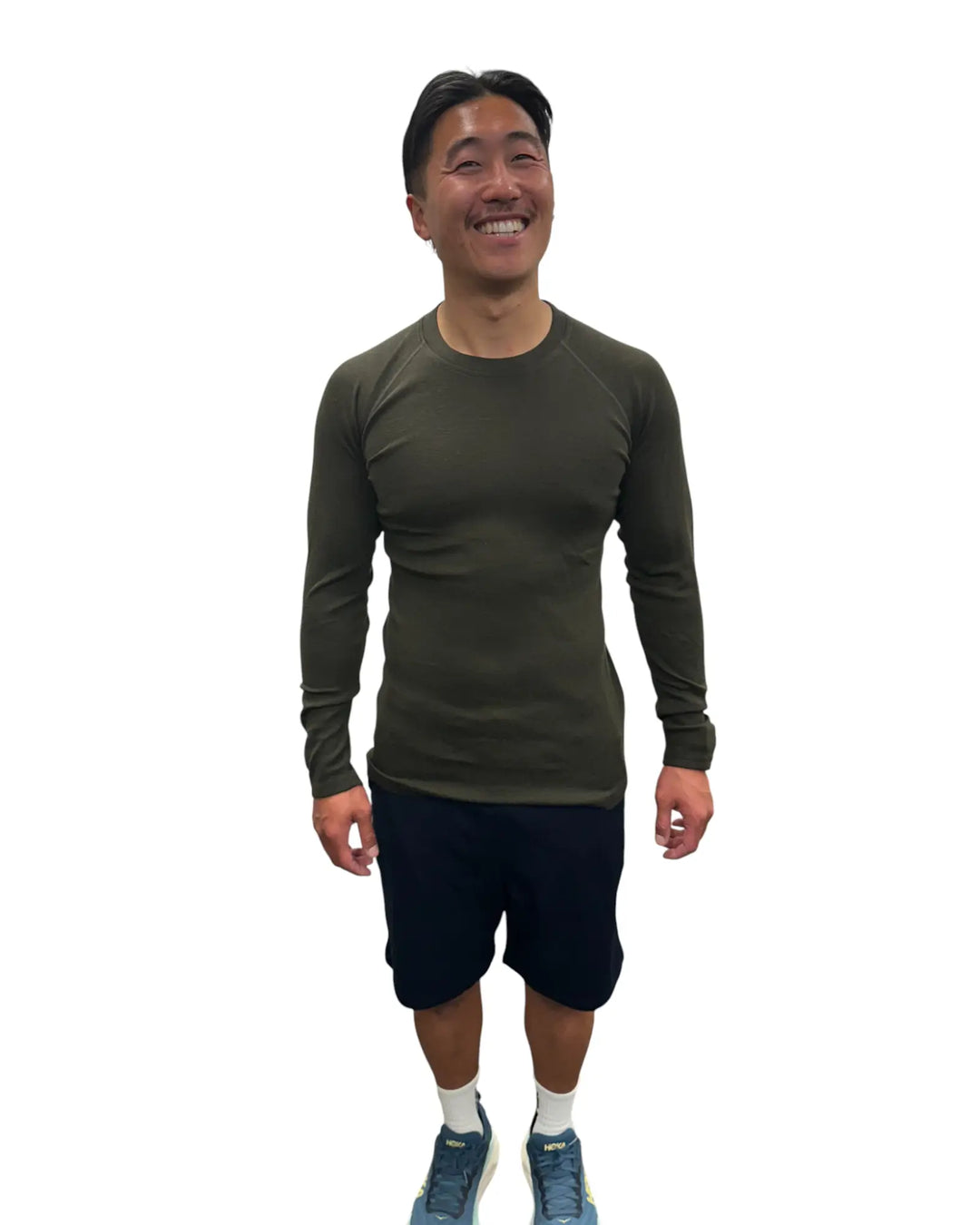 Long Sleeved Crew Neck Top 180g(Rib)