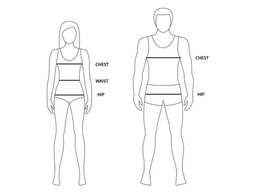 Women's and men's body measurement guide